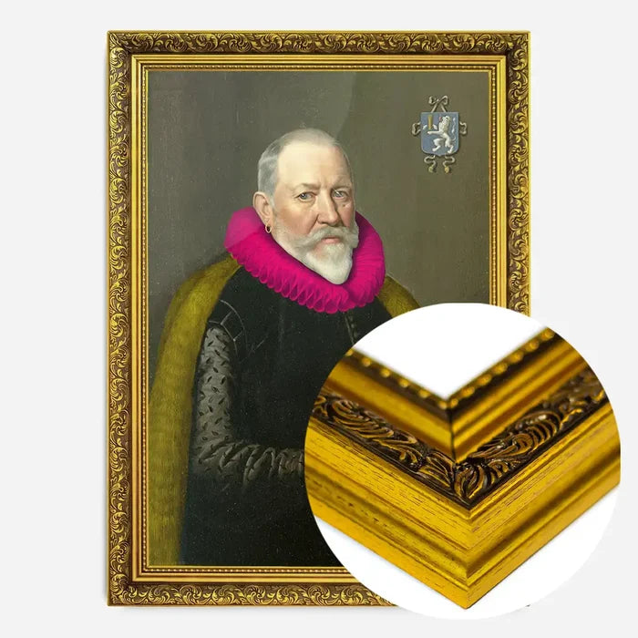 21x30cm | 8¼ x 11¾in / Gold Ornate Frame
