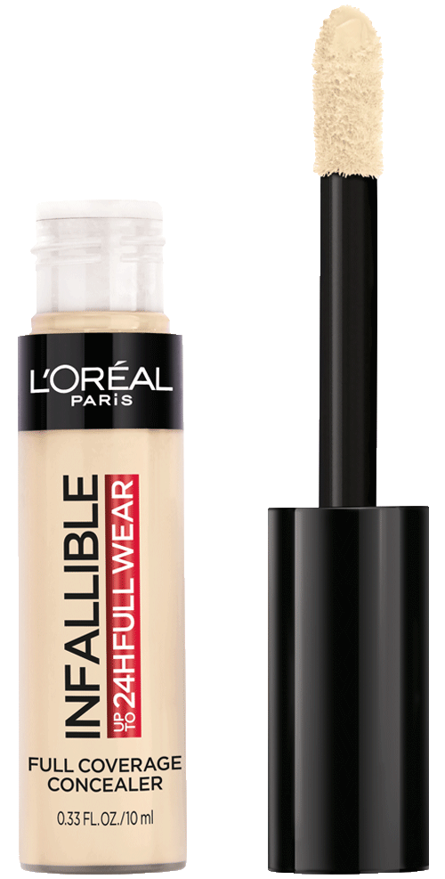 Loreal paris INFALLIBLE Up to 24HR Fresh Wear full coverage concealer كونسيلر تغطية كاملة من لوريال بارس
