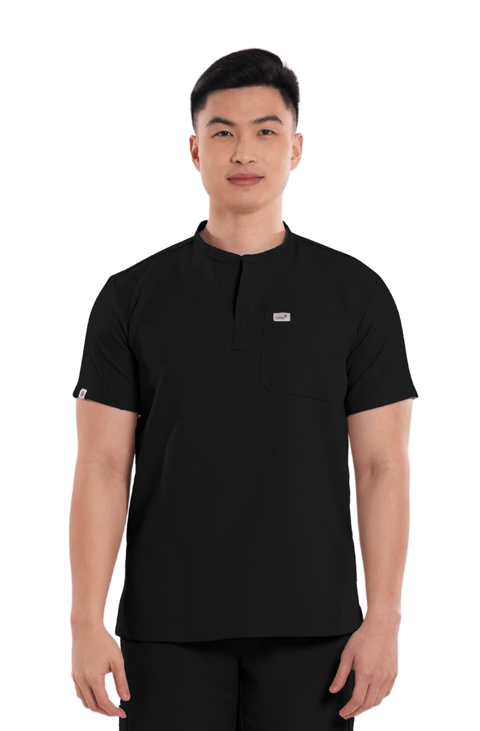 Luxe® Custom Fit Mandarin Men Scrub Top