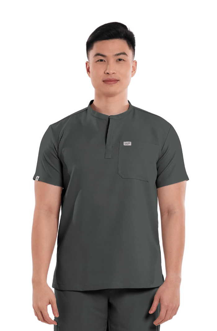 Luxe® Custom Fit Mandarin Men Scrub Top