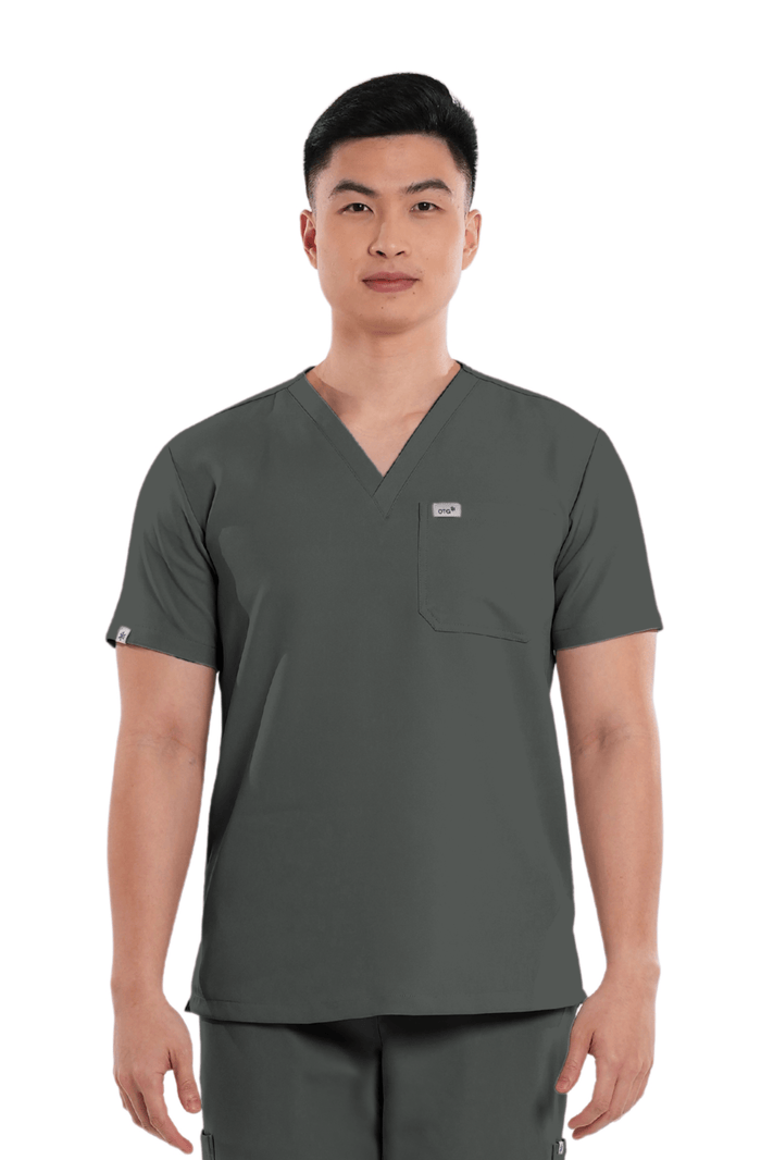 Luxe® Custom Fit V-Neck Men Scrub Top