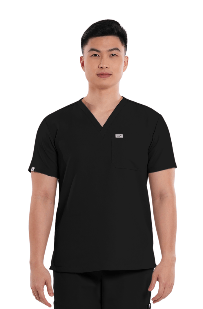 Luxe® Custom Fit V-Neck Men Scrub Top