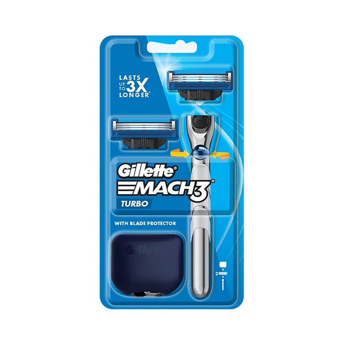 GILLETTE Mach3 Turbo Razor 3D 1s + Cartridges Refill 1s | Isetan KL Online Store