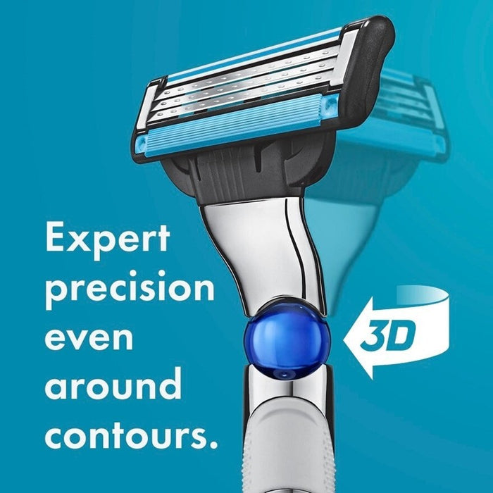 GILLETTE Mach3 Turbo Razor 3D 1s + Cartridges Refill 1s | Isetan KL Online Store
