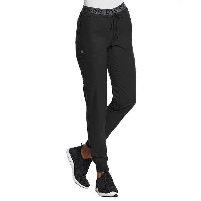 Maevn EON Sport Full Elastic Logo Waist Jogger Scrub Pants