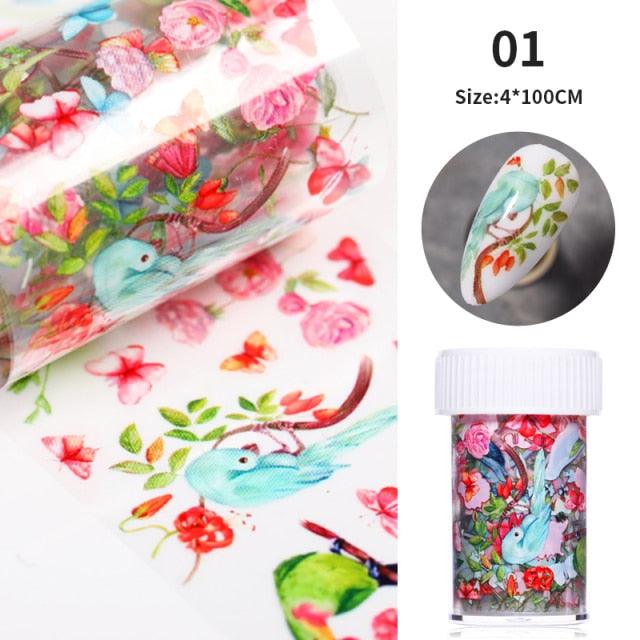 Maple Leaves Nail Foil Stickers