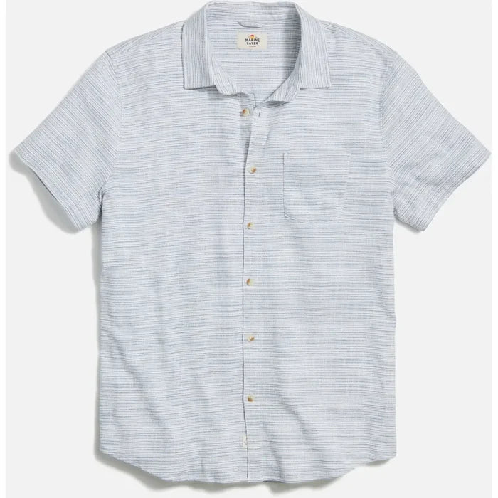 Marine Layer Men's Short Sleeve Selvage Classic Shirt