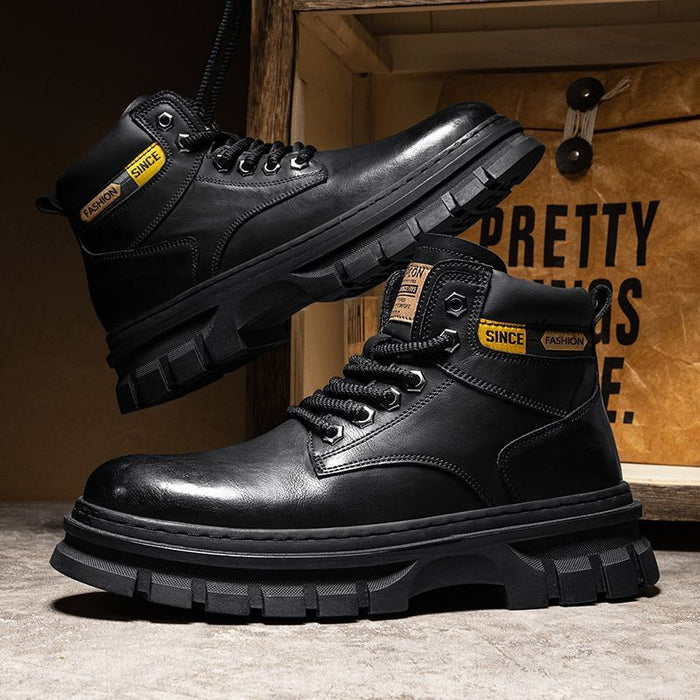 Martin Boots Men Trendy High Top British Working Wear 🇨🇳