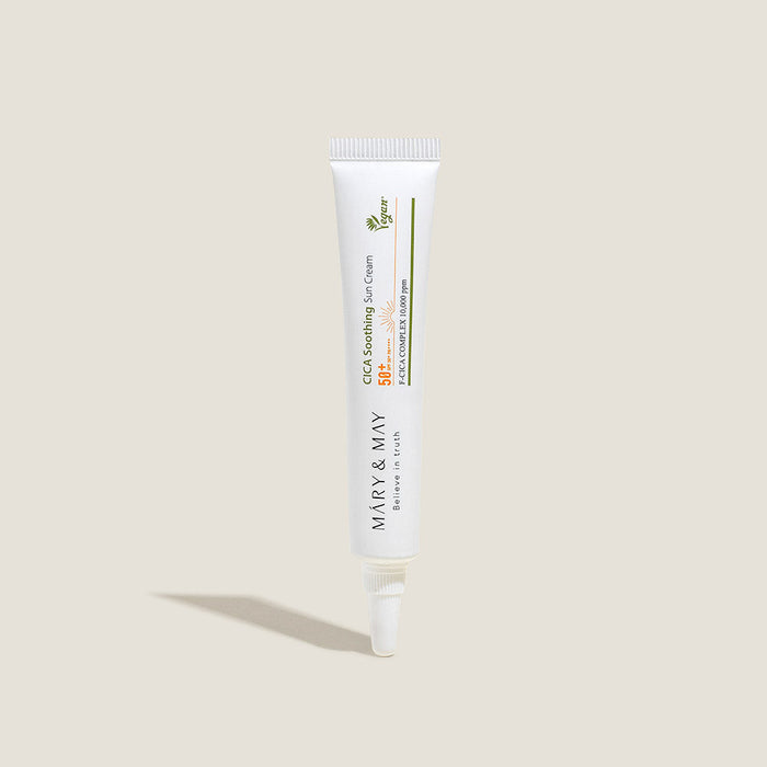 MARY & MAY Vegan CICA Soothing Sun Cream SPF50+ PA++++ واقي الشمس بخلاصة السيكا