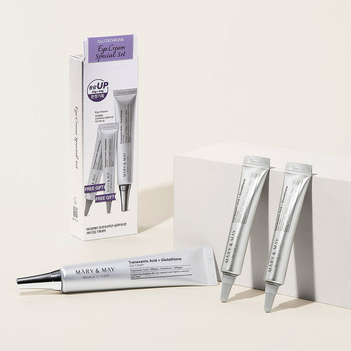 MARY&MAY Glutathione Eye Cream Special Set مجموعة العناية بالعين بالاصدار المحدود