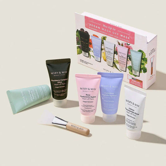 Mary&May Vegan Wash Off Mask Mini Gift Set 5Pcs | VGLE Beauty Canada
