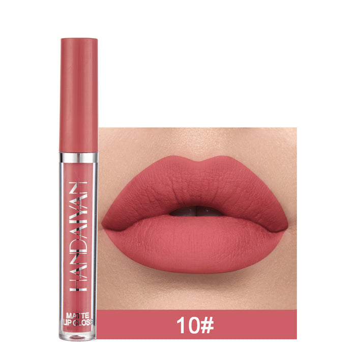 Matte Non-stick Cup Lip Gloss, Non-fading Matte Liquid Lipstick 🇨🇳