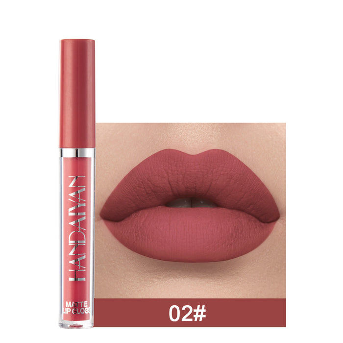 Matte Non-stick Cup Lip Gloss, Non-fading Matte Liquid Lipstick 🇨🇳