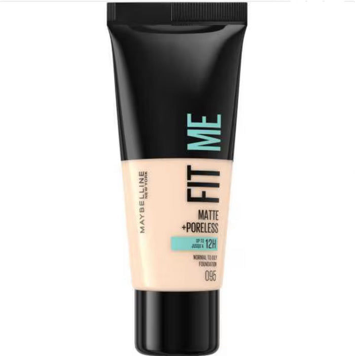 MAYBELLINE Fit Me Matt +poreless Up To 12H Normal To Oily Foundation كريم الاساس للبشرة العادية الى الدهنية من ميبيلين
