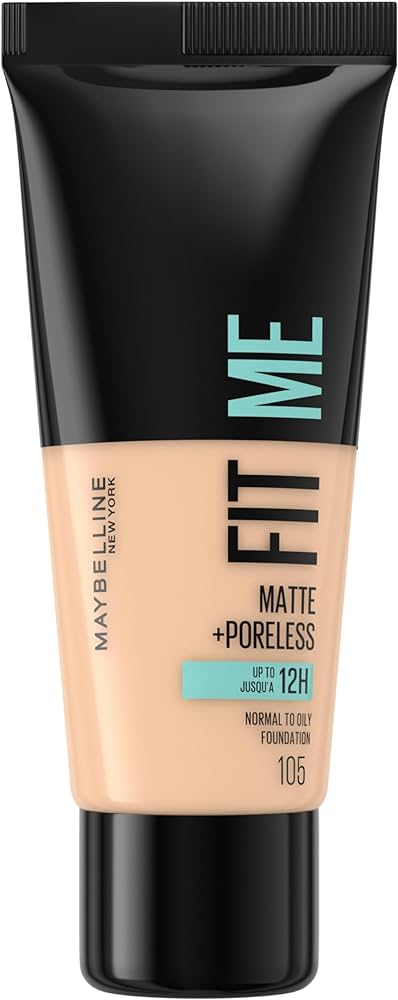 MAYBELLINE Fit Me Matt +poreless Up To 12H Normal To Oily Foundation كريم الاساس للبشرة العادية الى الدهنية من ميبيلين