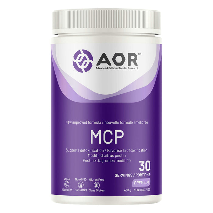Bottle of AOR MCP Modified Citrus Pectin 450g