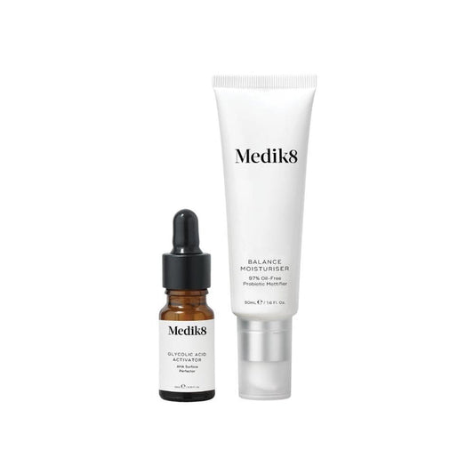 Medik8 Balance Moisturiser & Glycolic Acid Activator 50ml + 10ml