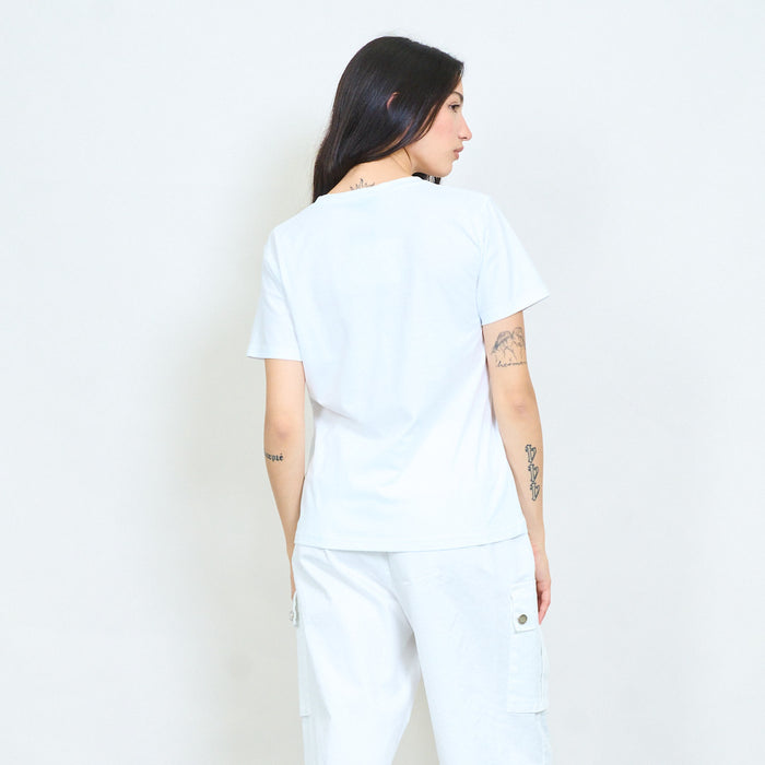 Mediterranean muse graphic cotton t-shirt wholesale