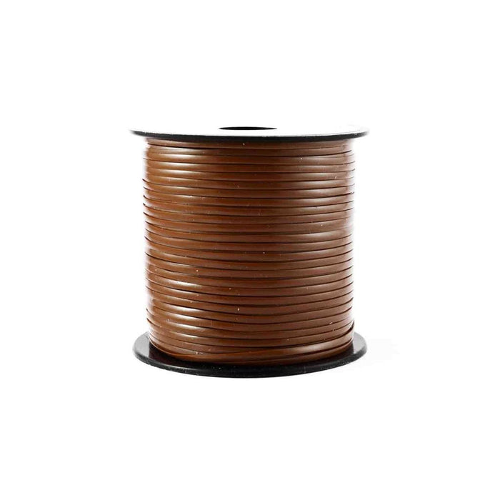 Medium Brown Plastic Craft Lace Lanyard Gimp String Bulk 100 Yard Roll - artcovecrafts.com