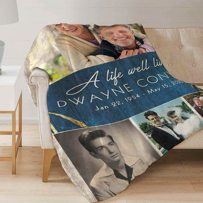 memorial blankets with photo