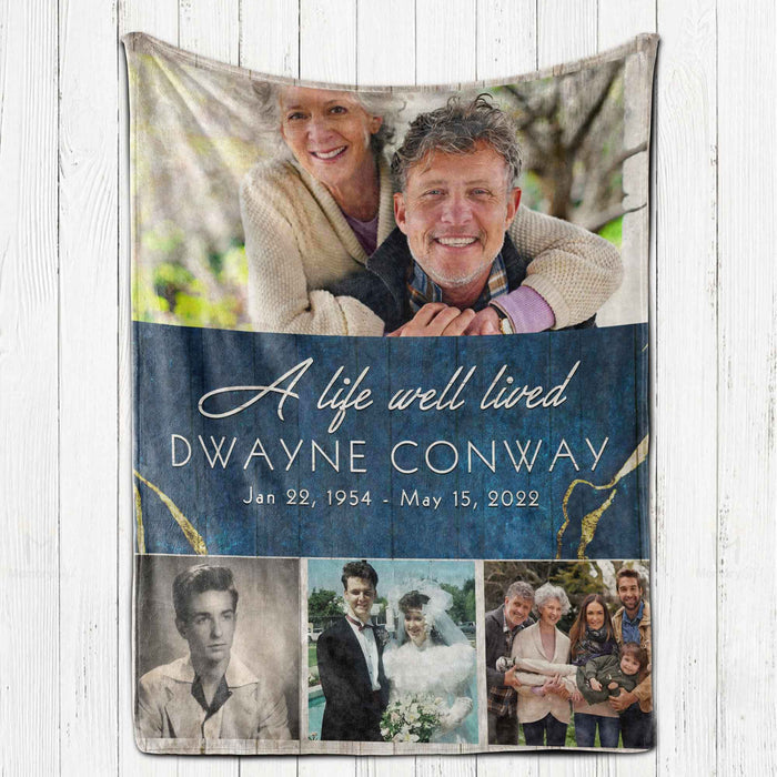 memorial blankets with photo