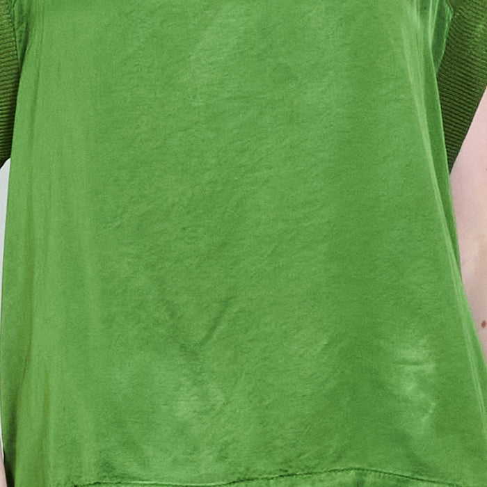 Mesh panel satin feel top wholesale