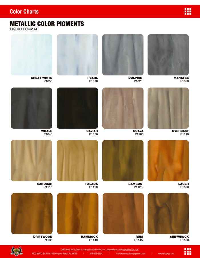 TORGINOL | Metallic Liquid Color Pigments | Xtreme Polishing Systems.