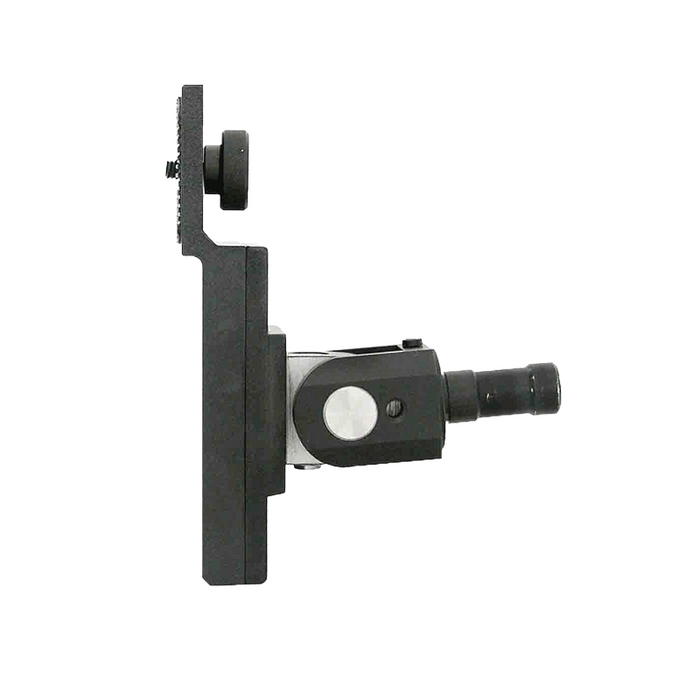 Microscope Camera Mounting Plate, 5/8" Mounting Pin, SKU SA02021117, three quarter front view