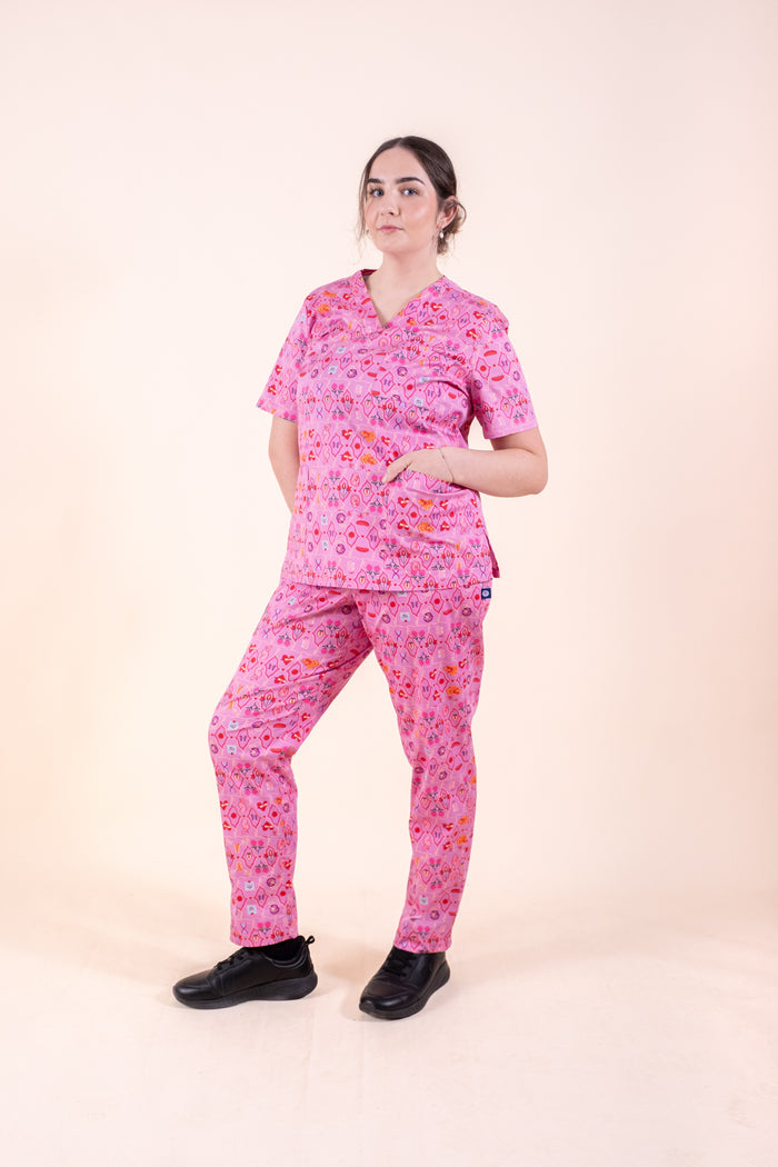 Midwifery - Womens Printed Scrub Pants