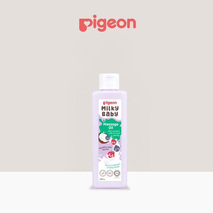 PIGEON Milky Baby Massage Oil 200ml | Isetan KL Online Store