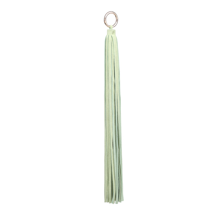Minimal long tassel fringe keychain bag accessory wholesale