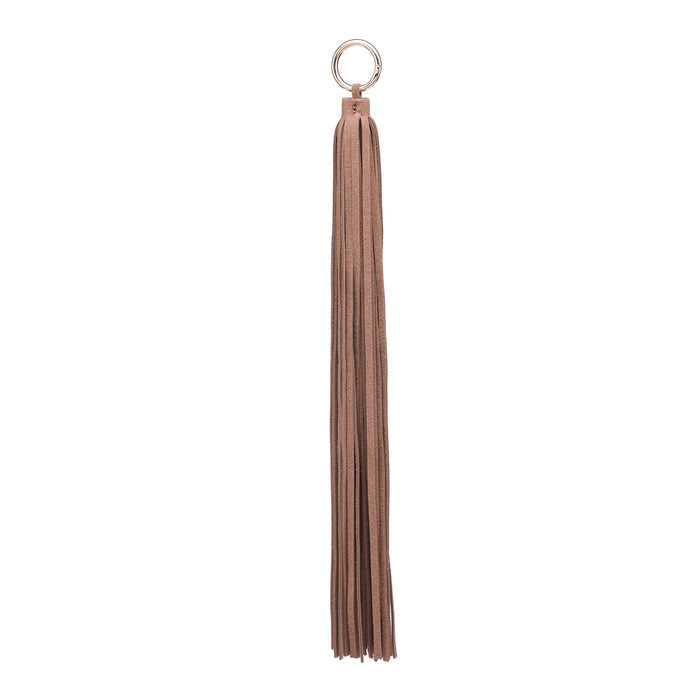 Minimal long tassel fringe keychain bag accessory wholesale