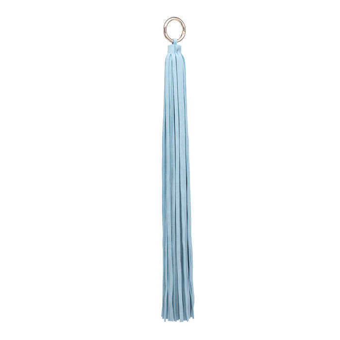 Minimal long tassel fringe keychain bag accessory wholesale
