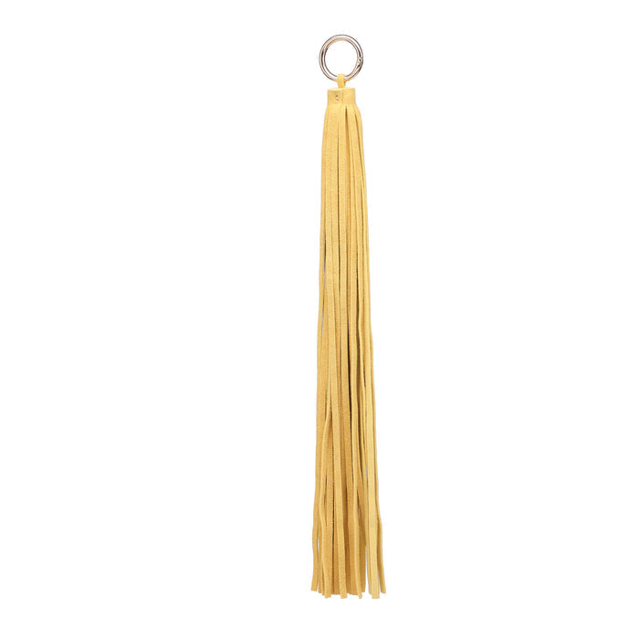 Minimal long tassel fringe keychain bag accessory wholesale