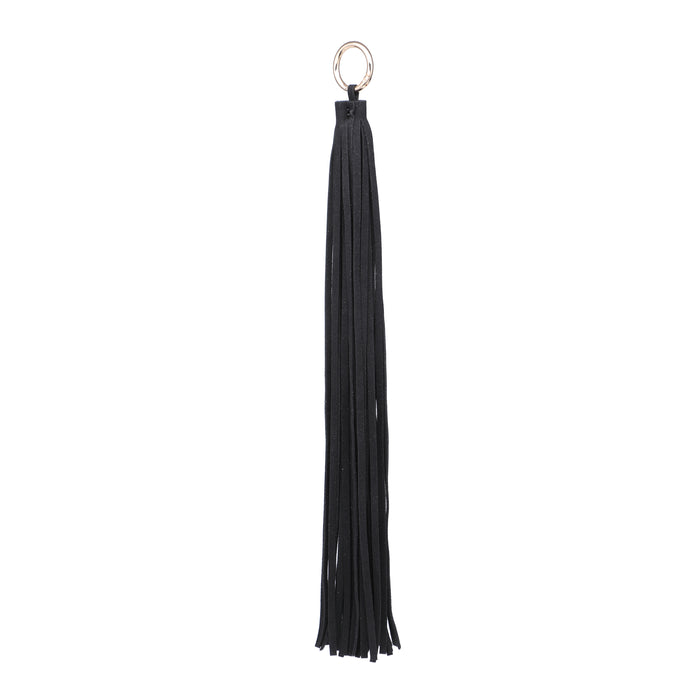 Minimal long tassel fringe keychain bag accessory wholesale