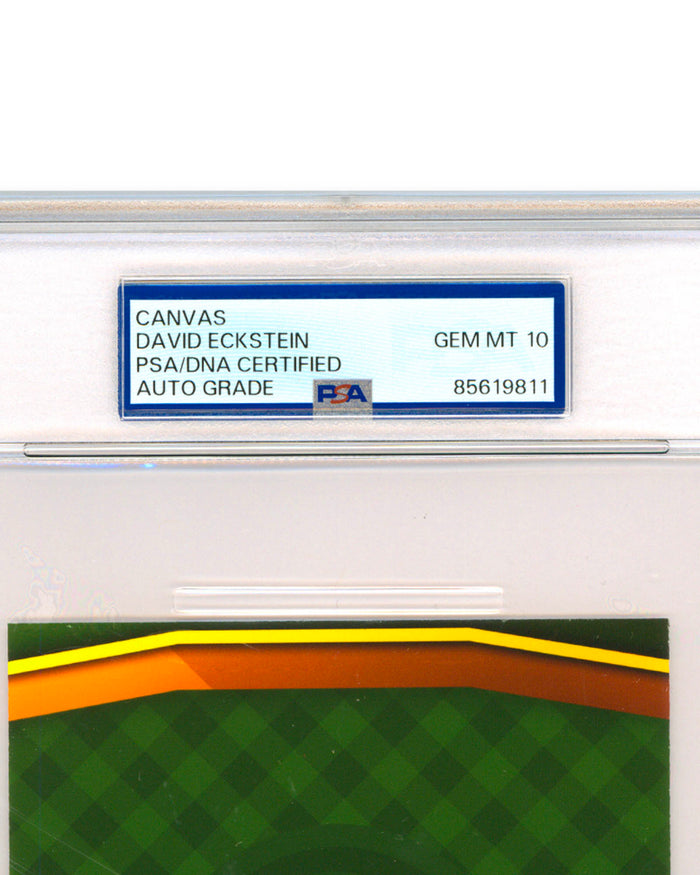 Minimalist Busch Stadium - David Eckstein Autographed - Art Slab - PSA Gem Mint 10