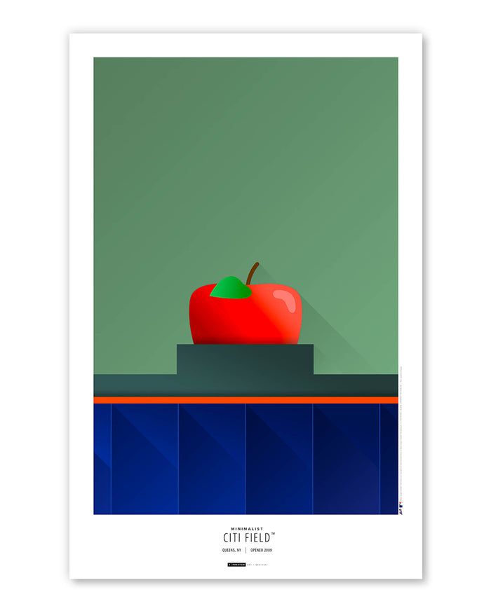 Minimalist Citi Field Art Print