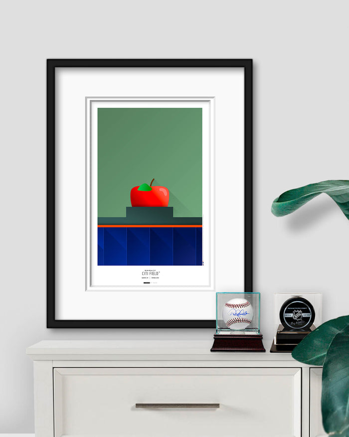 Minimalist Citi Field Art Print