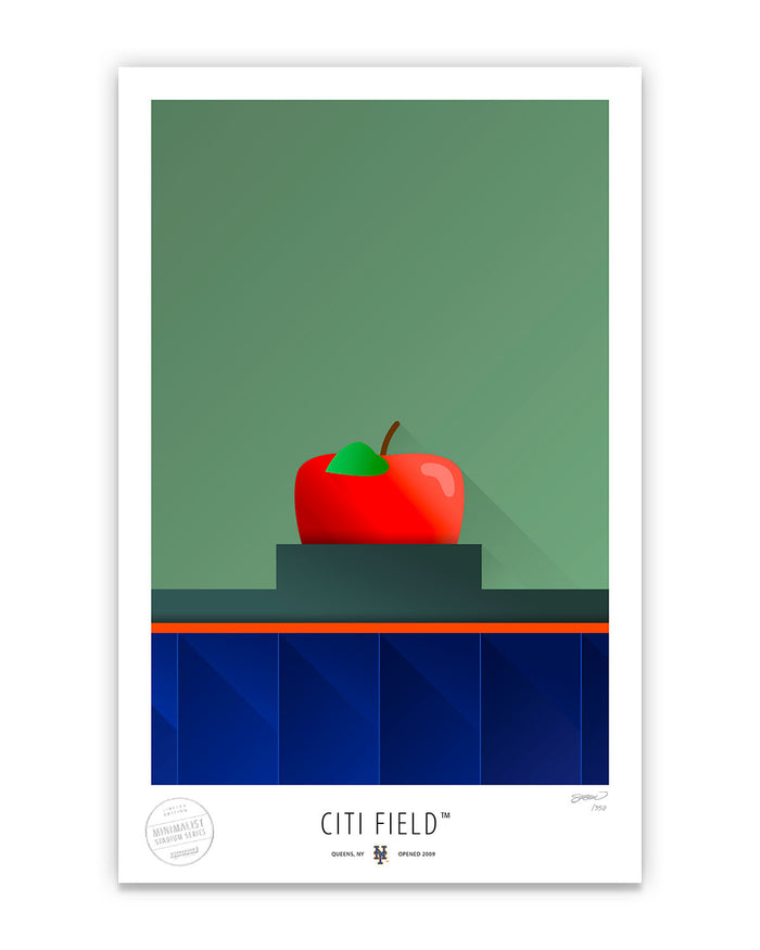 Minimalist Citi Field Art Print