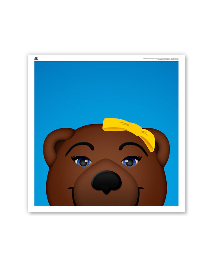 Minimalist Joesphine Bruin Square Poster Print