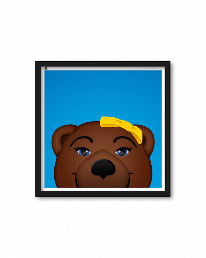 Minimalist Joesphine Bruin Square Poster Print