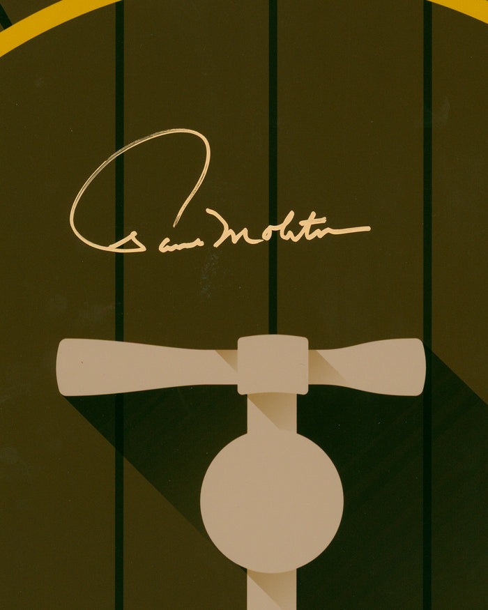 Minimalist Milwaukee County Stadium - Paul Molitor Autographed - Poster Print - Authenticated
