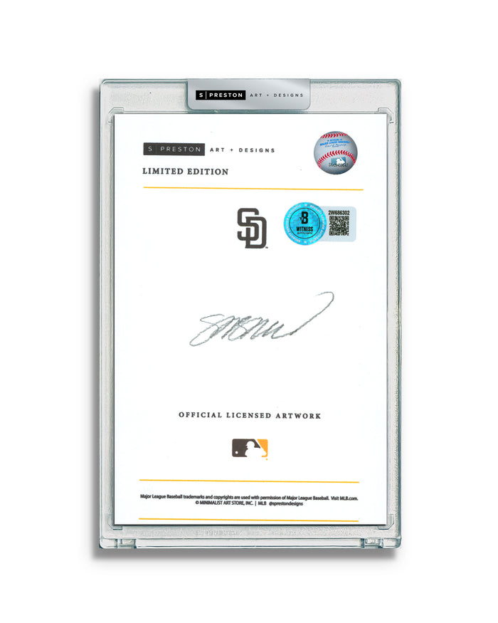 Minimalist Petco Park -Luis Arraez Autograph Slab - Authenticated