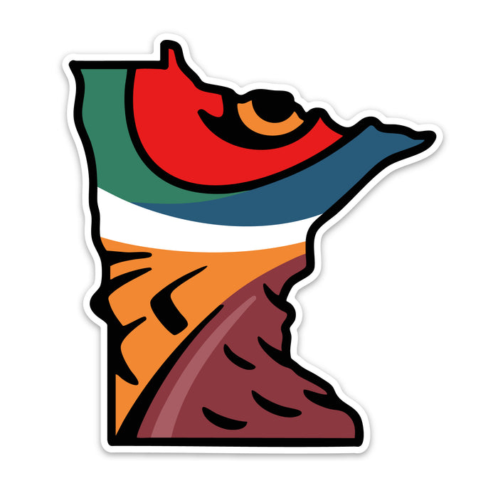 Minnesota Pheasant Decal Sticker