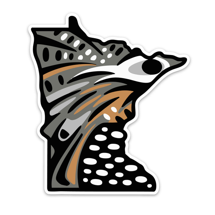 Minnesota Ruffed Grouse Decal Sticker