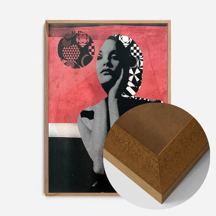 21x30cm | 8¼ x 11¾in / Oak Wood Frame