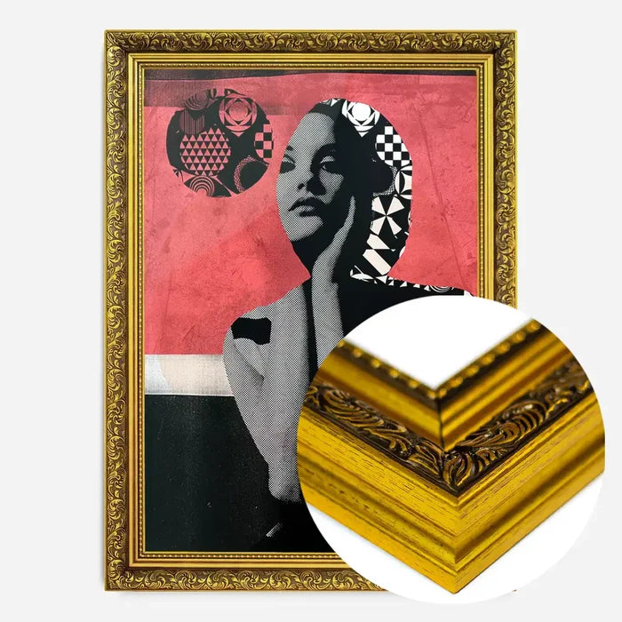21x30cm | 8¼ x 11¾in / Gold Ornate Frame