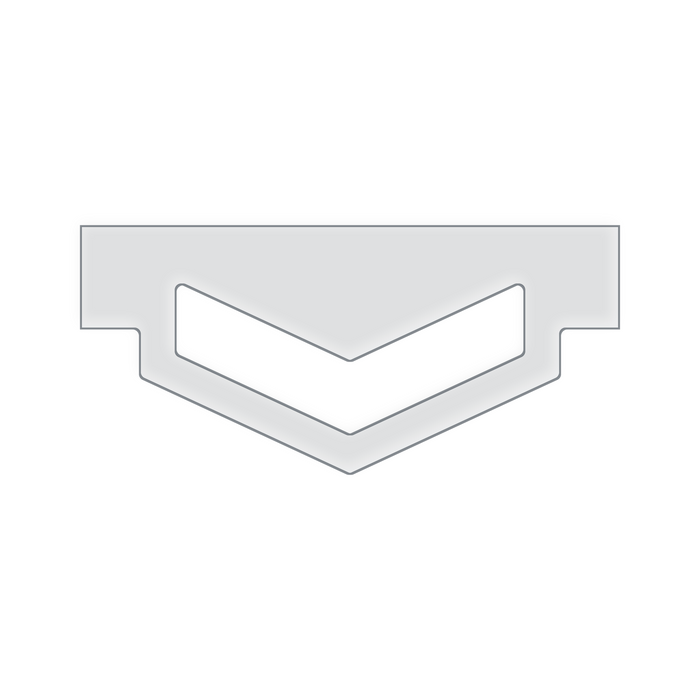 Modern Chevron Charcuterie Board Handle Acrylic Router Template