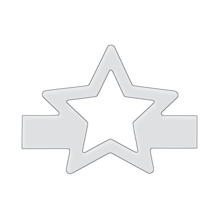 Modern Star Charcuterie Board Handle Acrylic Router Template