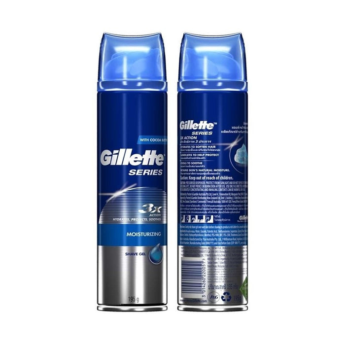 GILLETTE Moisturizing Shave Gel 195g | Isetan KL Online Store